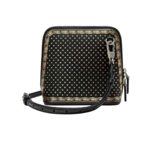 NEW! Gucci Black Guccy Sega Script Dome Mini Crossbody Bag for Women - Picture 3 of 8